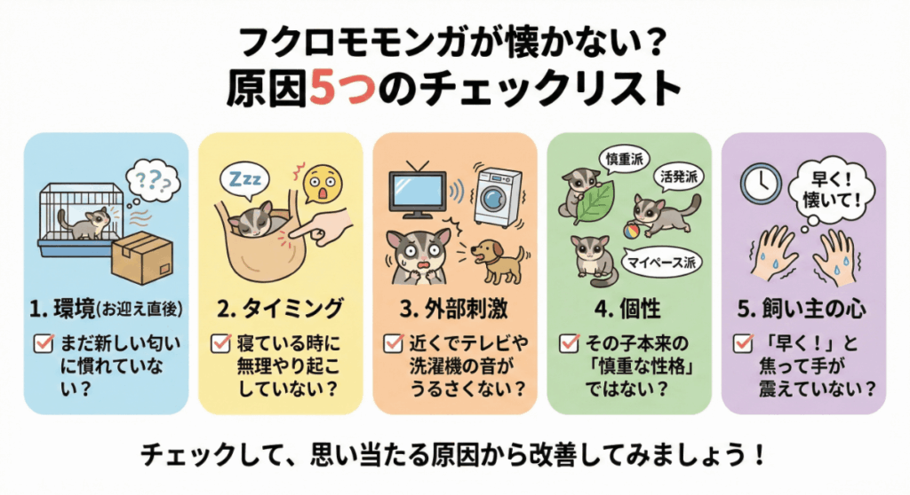 懐かない原因「5つのチェックリスト」