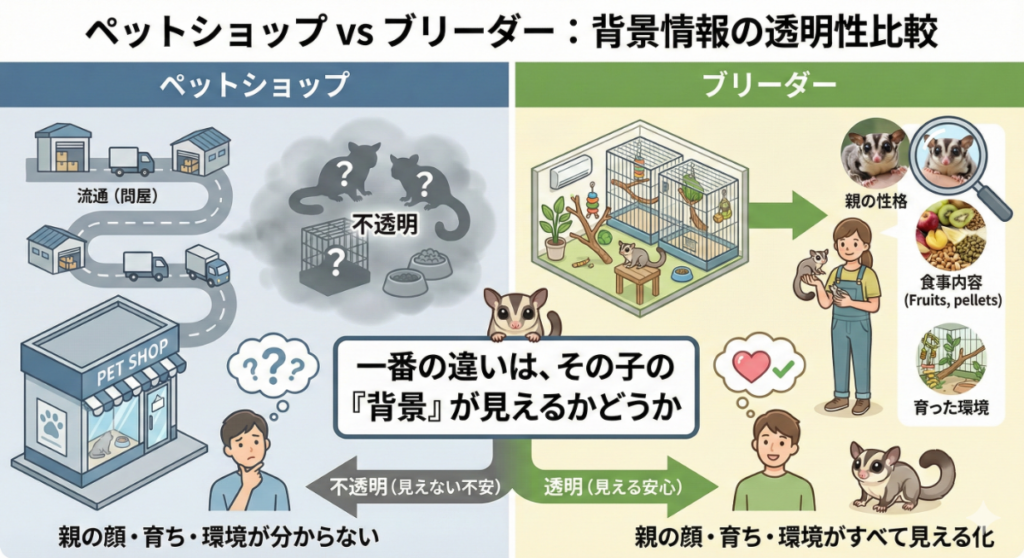 ペットショップ vs ブリーダーの違い